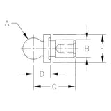 TE-CO 11021 METRIC TOOLING BALL 10MM