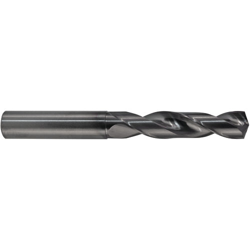 M A Ford AX2704598 10 mm Dia. x 10 mm Shank x 47 mm Flute Length x 89 mm OAL, 3xD, 142°, AlTiN, 2 Flute, Coolant Thru, Round Solid Carbide Drill