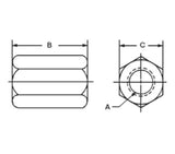 JERGENS COUPLING NUT, 10MM - 18761
