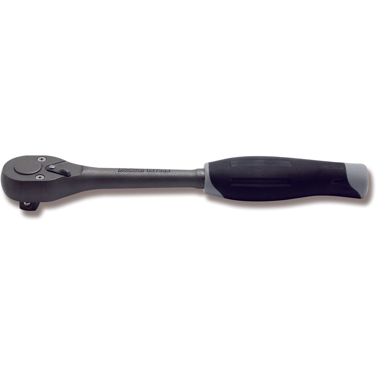 Ko-ken D3753J 3/8 Sq. Dr. Ratchet Handle  24 teeth  200mm  Plastic Handle