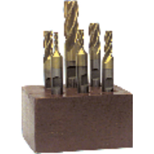 ProCut DB50F10TNS 10 Pc. HSS Single-End End Mill Set