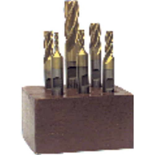 ProCut DB50B6TNS 6 Pc. HSS Double-End End Mill Set