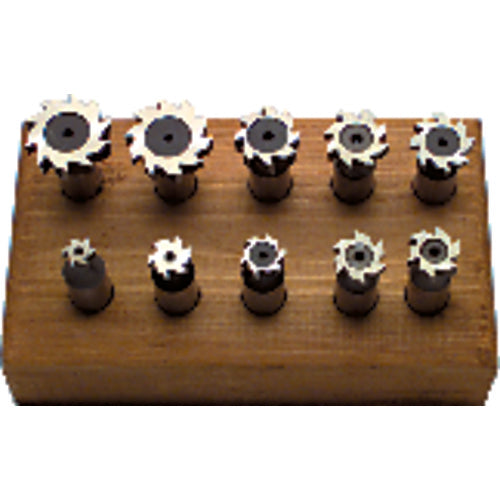 Keo AV4360105 10 Pc. HSS Woodruff Keyseat Cutter Set