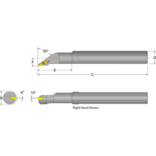 Dorian FL4555733 S16T-SVMCR-3 Boring Bar