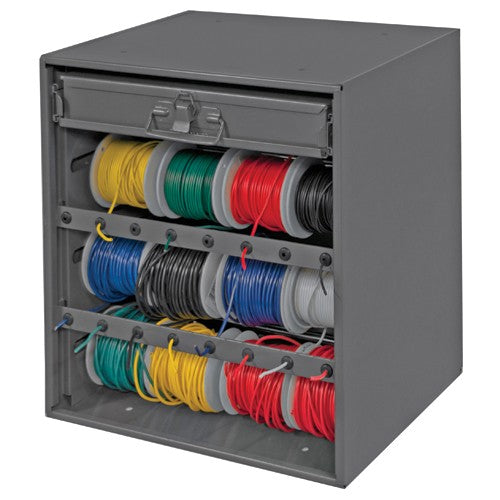 Durham SB5529795 Wire and Terminal Storage Cabinet - w/rods and small compartment box