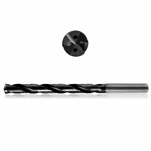 Precision Cutting Tools CW8172240 0.2813 mm Dia.x8 mm Shankx108 mm Flute Lengthx146 mm OAL, 12xD, 140°, Varianta Supral, 2 Flute, Coolant Thru, h6, Cylindrical, Solid Carbide Drill