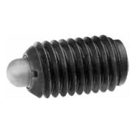 Te-Co 53523 Short Spring Plungers - Standard Travel - Stainless Steel Body, Delrin Nose 5/16-18