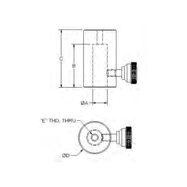 Te-Co 63201 Delrin® Height Adjuster M8 X 1.25