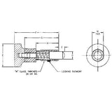 TE-CO 58403X DLRN KNOB PLGR SS LOCK 1/2-13 NO NYLOK
