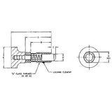 TE-CO 58451X DLRN KNOB PLGR SS NON LOCK 3/8-16 NO NYLOK