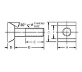 JERGENS DOVETAIL BOLT, 5/8 X 1-1/4 - 17901