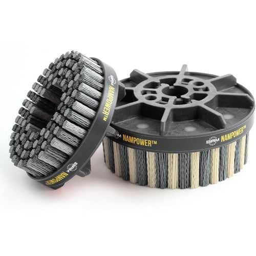 Brush Research MJ73ED1038120SN 100 mm x 38 mm-120 Grit - Nampower™ Nylon Abrasive Dot Brush