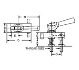 JERGENS CLAMP ASSY, 3/8-16, DOUBLE CAM - 12502