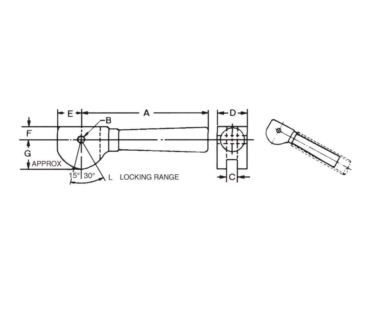JERGENS DOUBLE CAM, 3/8 X 5IN - 18103