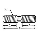 Te-Co 40912 Driver Stud 3/4 X 9