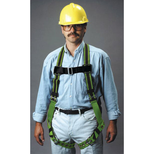 Miller by Honeywell LF50E6504UGN Miller Duraflex Stretchable Harness W/Duraflex Stretchable Webbing Friction Buckle Shoulder Straps Tongue Buckle Leg Straps & Mating Buckle Chest Strap