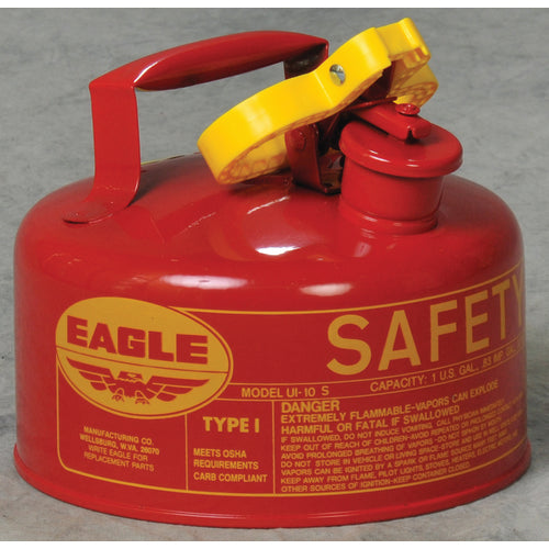 Eagle LC50UI10S 1GAL RED TYPE I SAFETY CAN