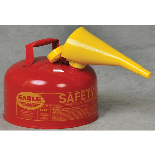 Eagle LC50UI20FS 2 Gallon Type 1 Safety Can w/Funnel
