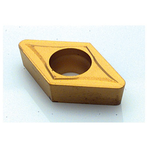 Rapidkut RE1010740 DCMT 32.51 F41 PT1115, 0.016" Corner Radius, 0.156" Thick, 3/8" Inscribed Circle, TiN|TiCN|Al2O3|TiN, Diamond, Turning Indexable Insert