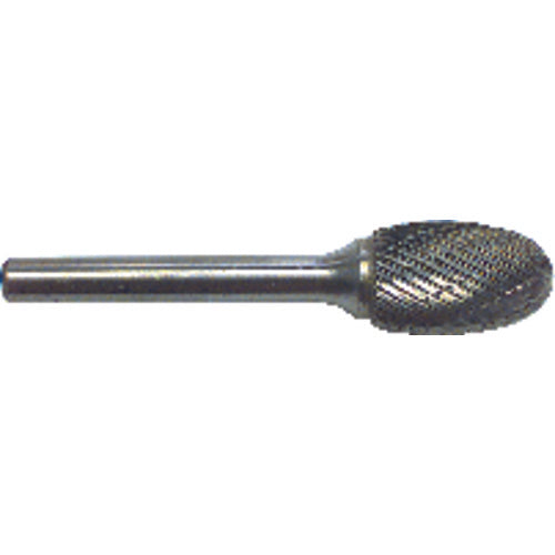 M A Ford FP6044375027L6 3/8 EdgeHog Elliptical Carbide Bur SE-3L6 Standard Alt Diamond (Double) 6" Shk Lgth