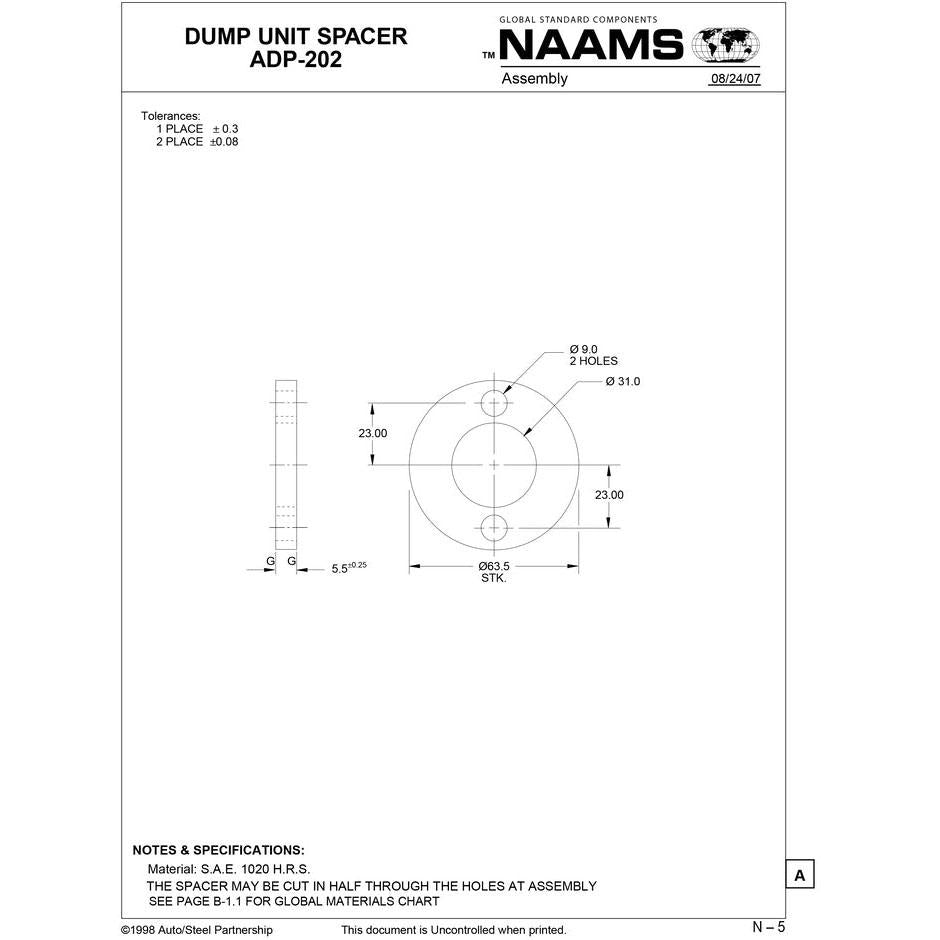 NAAMS Spacer ADP202B
