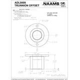 NAAMS Pivot Trunnion Offset ADL0009