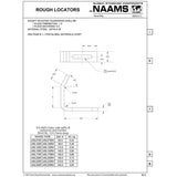 NAAMS Rough Locator ARL075RH L-Shape Inside Bend Hardened