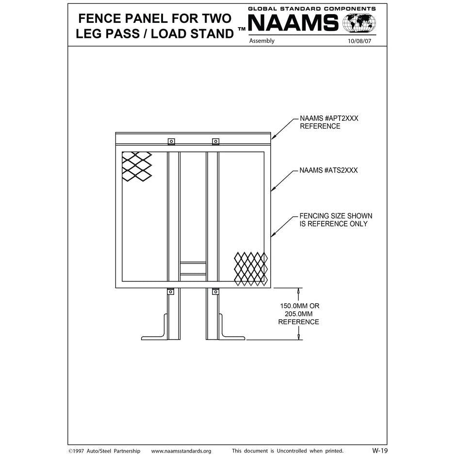 NAAMS Fence Panel ATS2001 THRU ATS2053