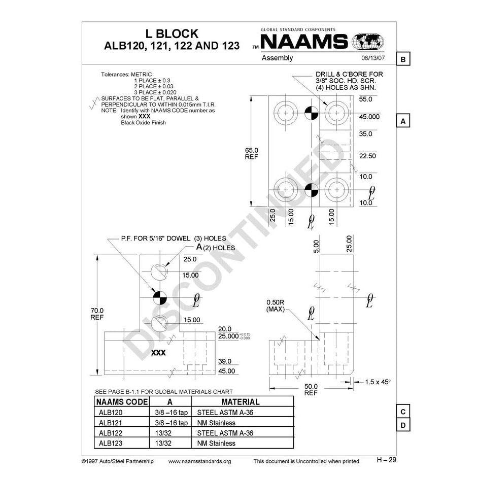 NAAMS L-Blocks ALB121