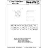 NAAMS Clevis Composite Bearing ACL0516