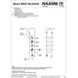 NAAMS 20mm Rest Block ARB523