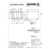 NAAMS Lightweight Base ASB0514L