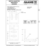 NAAMS Switch Adapter Bracket ASA5025