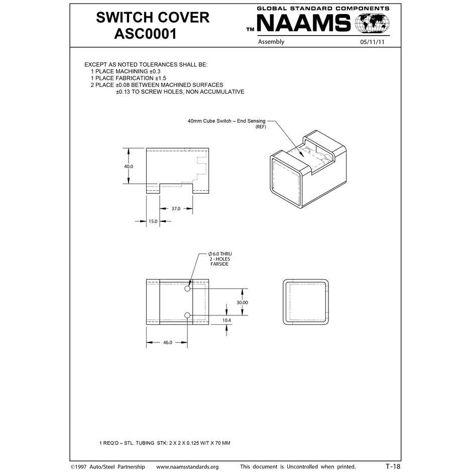 NAAMS Switch Cover ASC0001