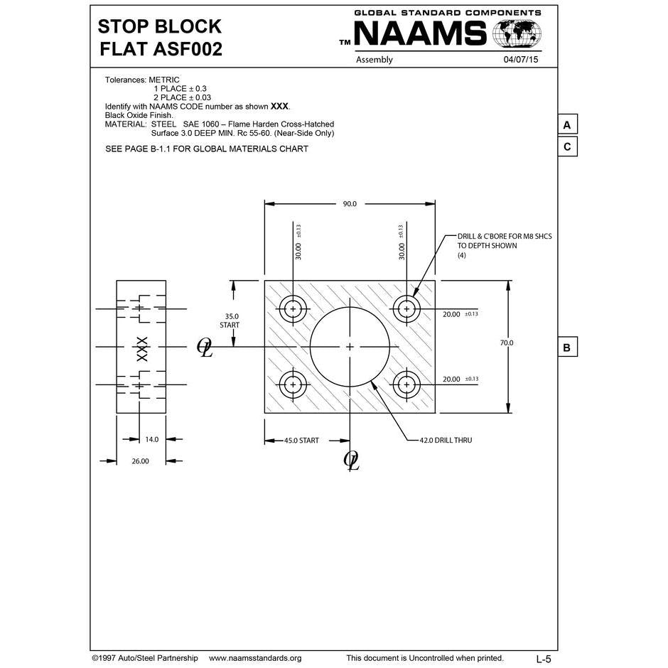 NAAMS Stop Block ASF002