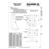 NAAMS Riser Angle Bracket AAB251E