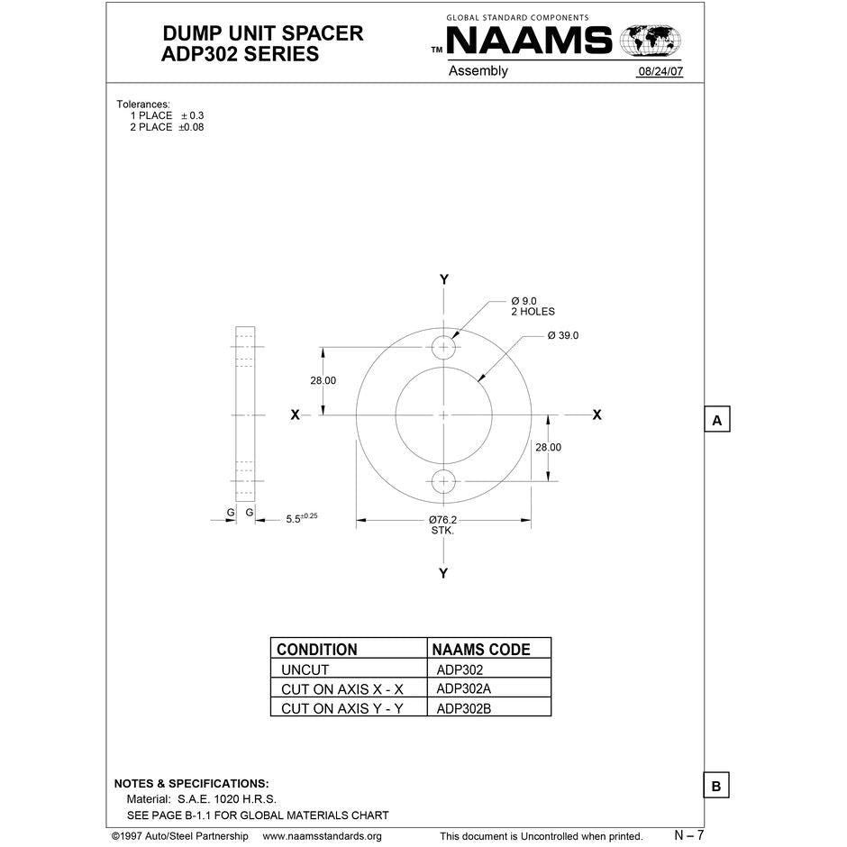 NAAMS Spacer ADP302