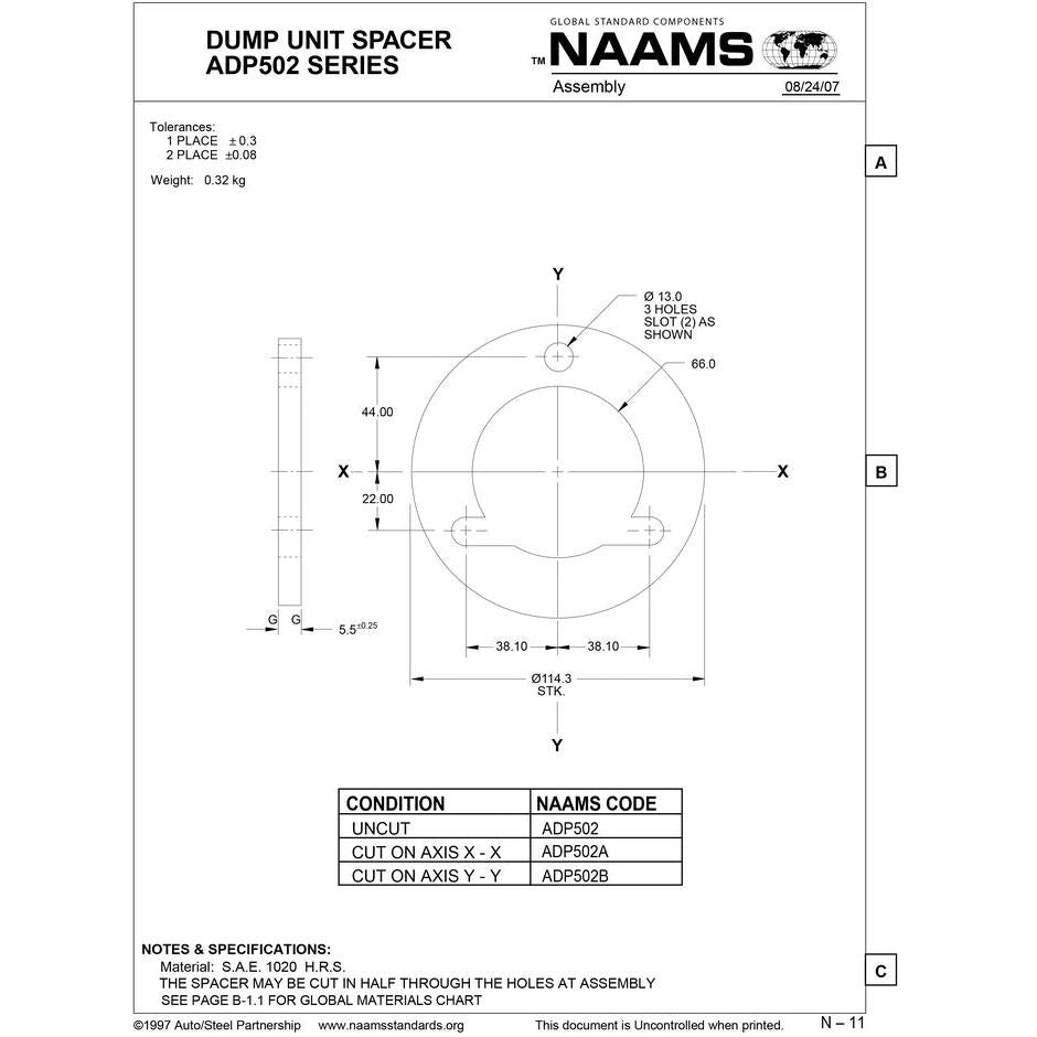 NAAMS Spacer ADP502