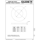 NAAMS Thrust Washer ADP5095B Bronze
