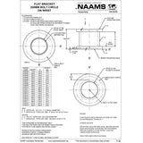 NAAMS Flat Bracket AFB316