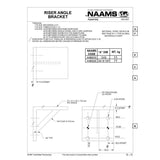NAAMS Riser Angle Bracket AHB002E