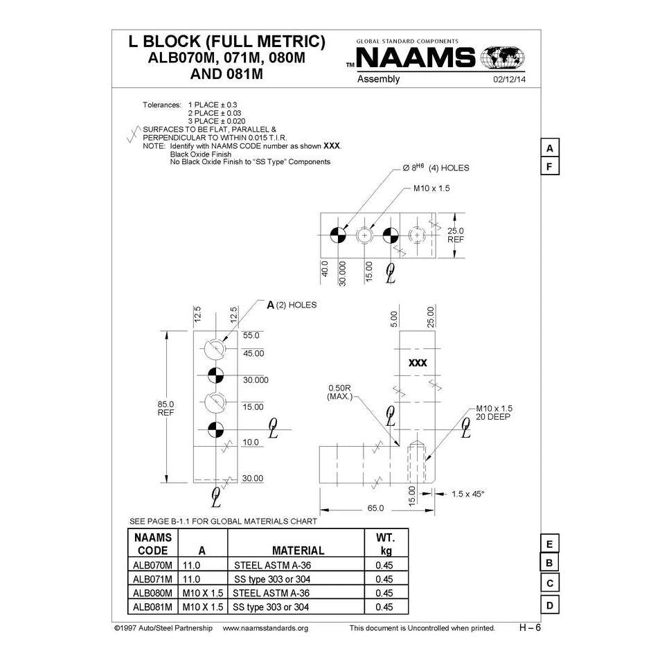 NAAMS L-Blocks ALB080M