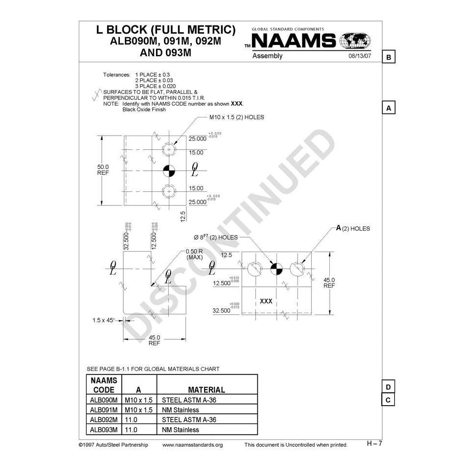NAAMS L-Blocks ALB093M