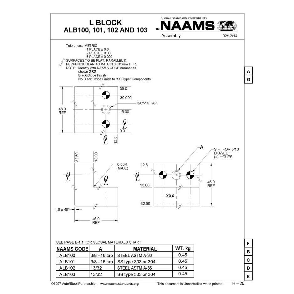 NAAMS L-Blocks ALB103