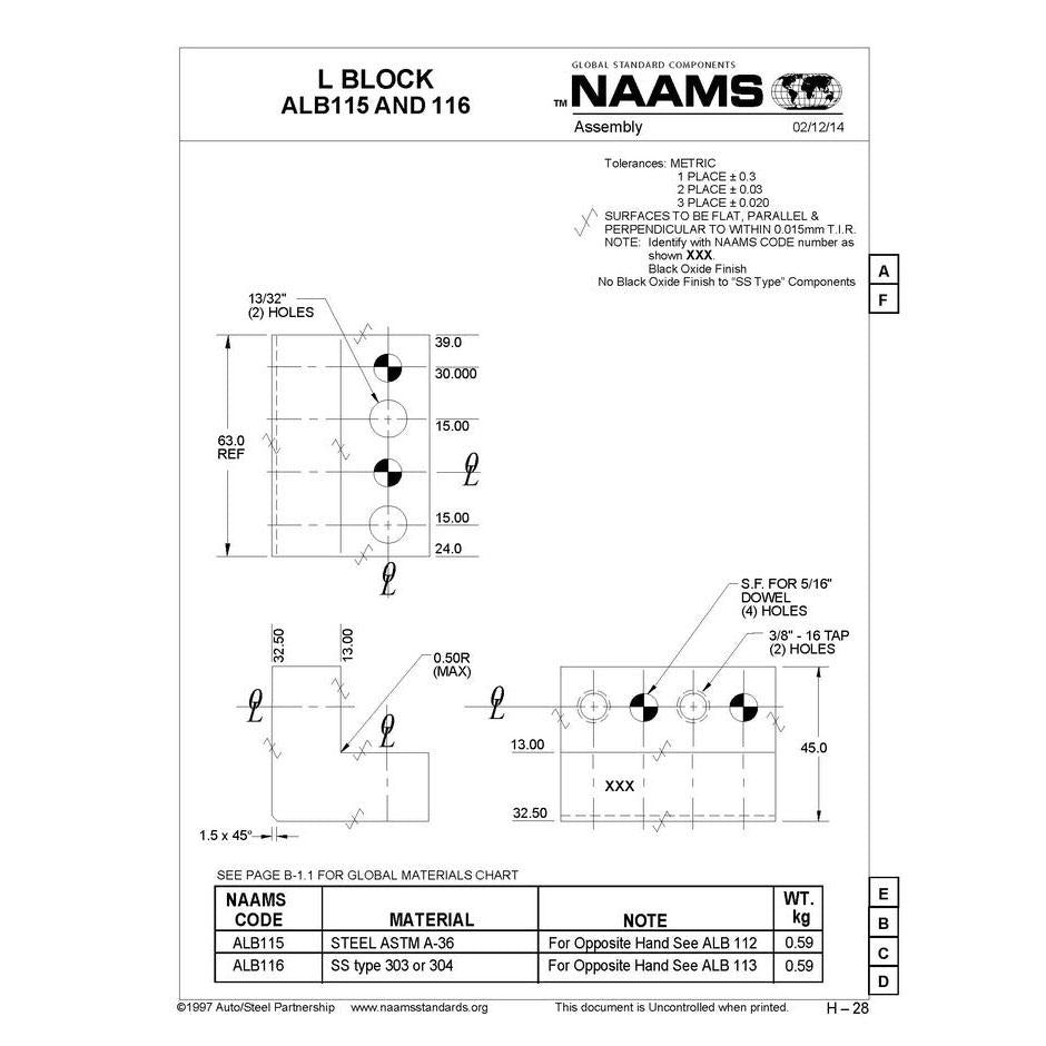 NAAMS L-Blocks ALB115