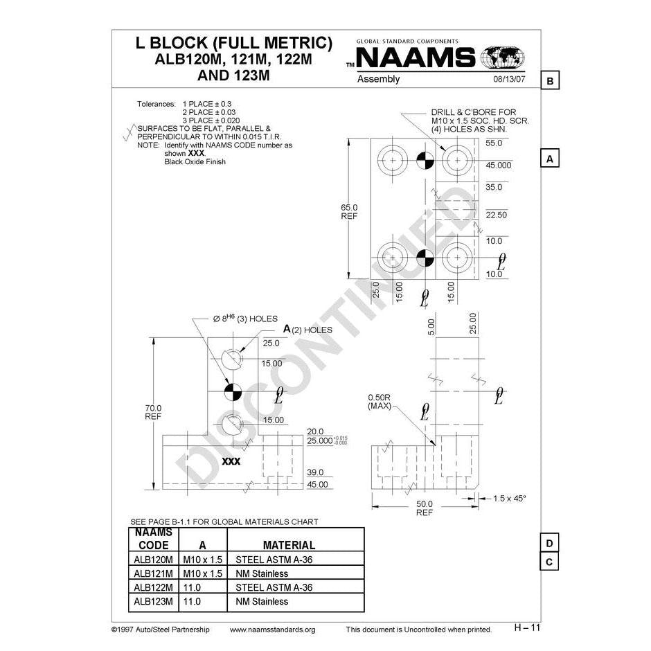 NAAMS L-Blocks ALB120M