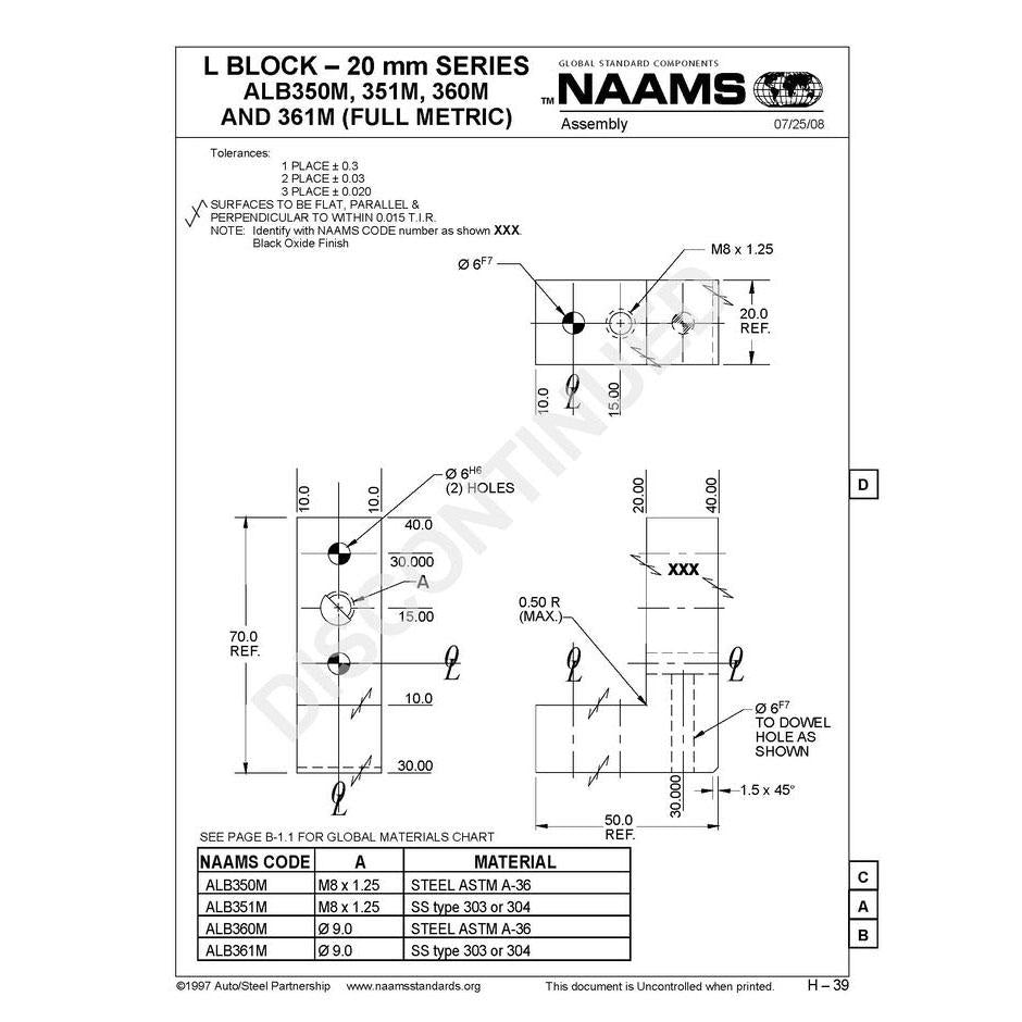 NAAMS L-Blocks ALB350M