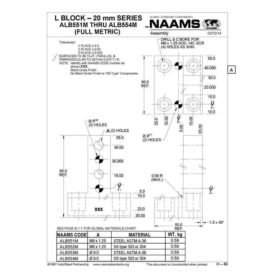 NAAMS L-Blocks ALB553M