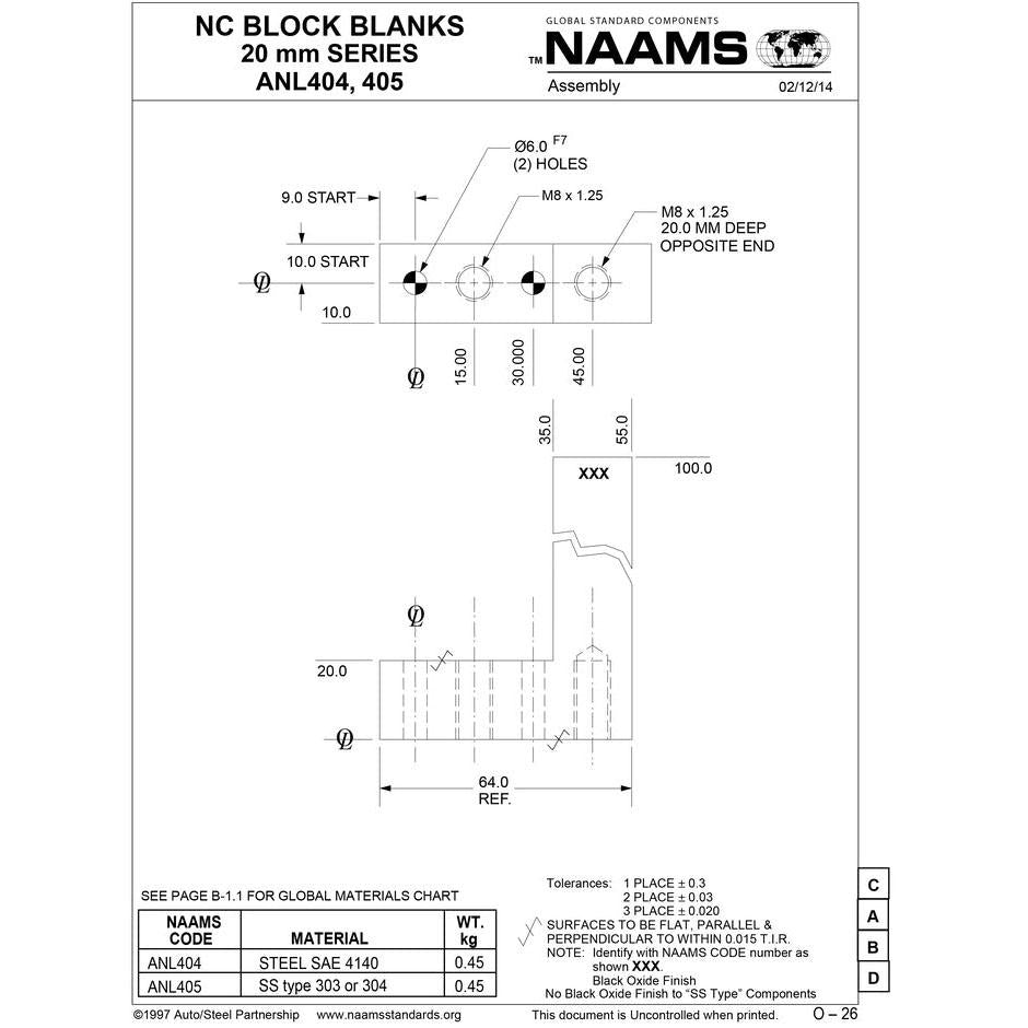 NAAMS NC Block ANL405