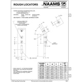 NAAMS Rough Locator ARL270P I-Shape with UHMW